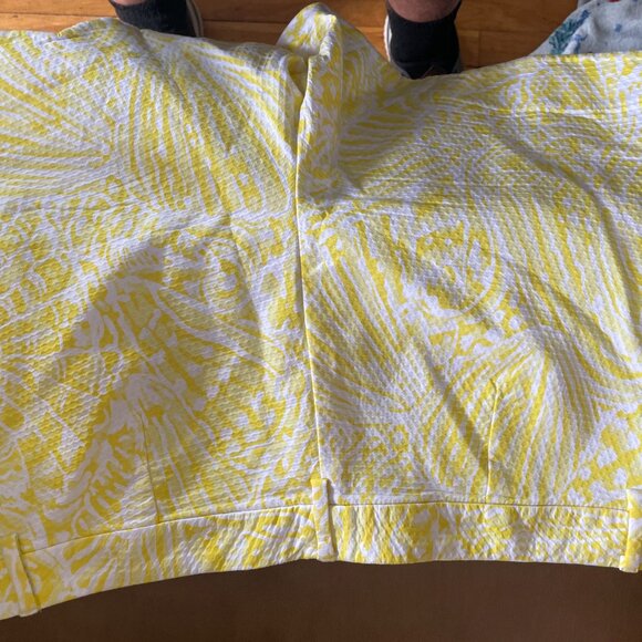 Sunshine Yellow Women's Patterned Shorts - Picture 2 of 8